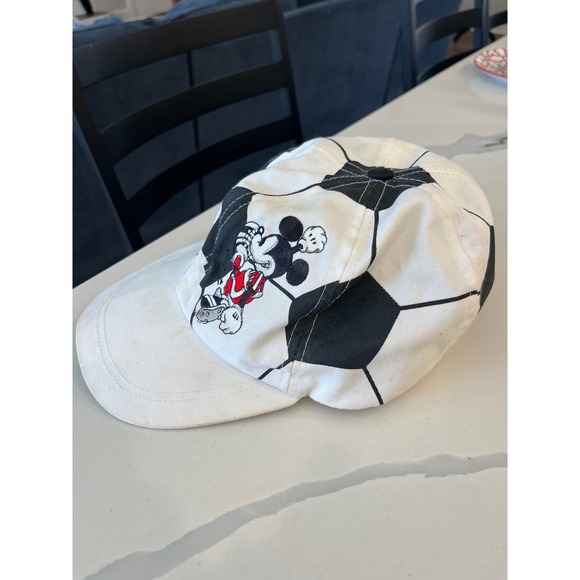 Disney Vintage Mickey Mouse Soccer Ball Baseball Cap Kids Adjustable Snapback - Picture 2 of 7